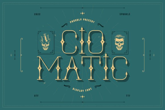 Ciomatic: A Vintage, Western-Inspired Display Font