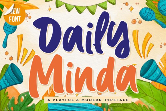 Daily Minda: A Sweet and Trendy Display Font for Creative Projects
