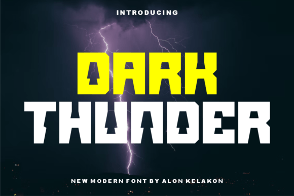 Dark Thunder: A Bold, Unique Display Font