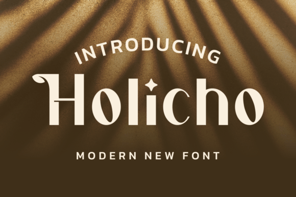 Discover Holicho: A Stylish Display Font