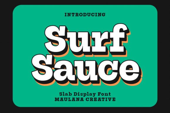 Discover the Power of Surf Sauce: A Unique Serif Font for Modern Design