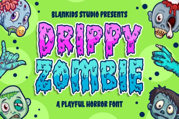 Drippy Zombie: A Spooky Font for Creative Projects