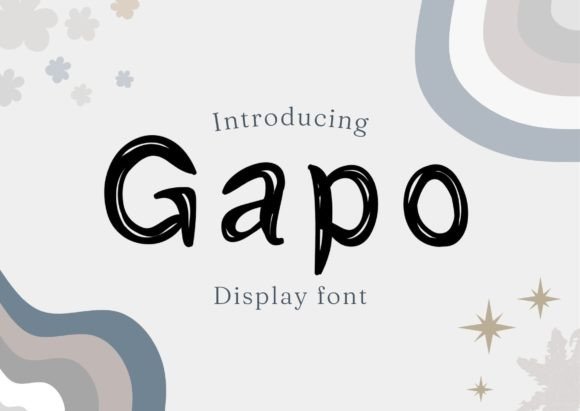 Gapo: A Versatile and Expressive Display Font for Creative Projects
