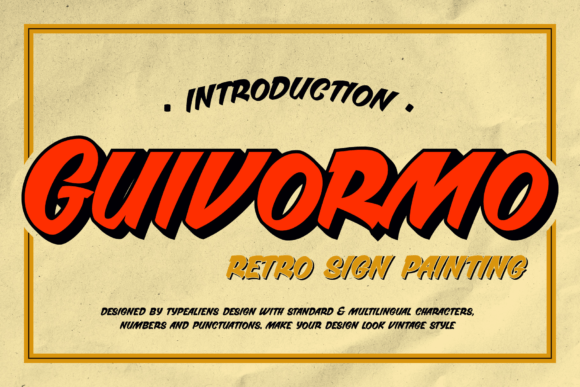 Guivormo: A Retro-Inspired Sans Serif for Food and Beverage Design