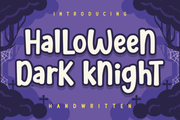 Halloween Dark Knight: A Quirky Font for Youthful Projects