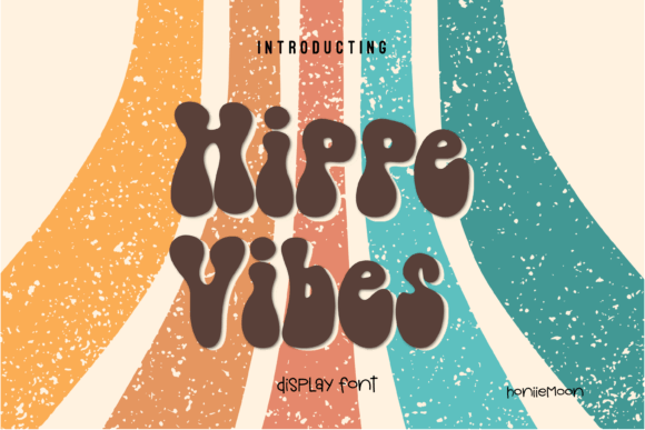 Hippe Vibes: A Bold and Colorful Display Font for Creative Projects
