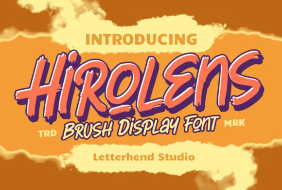 Hirolens: A Playful Display Brush Script Font for Creative Expression