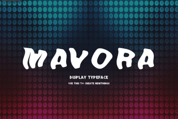 Mavora: A Wavy, Modern Display Font for Creative Excellence