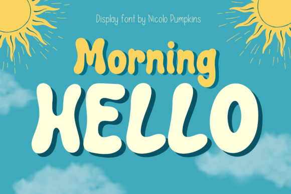 Morning Hello: A Retro Font for Modern Creativity