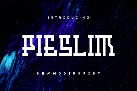 Pieslim: A Modern and Stylish Display Font for Your Projects