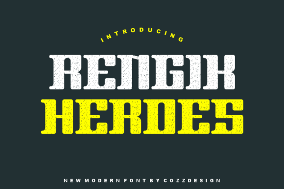 Rengik Heroes: A Modern Display Font for Creative Excellence