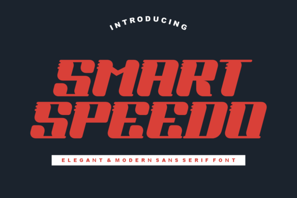 Smart Speedo: A Modern Display Font That Elevates Your Design